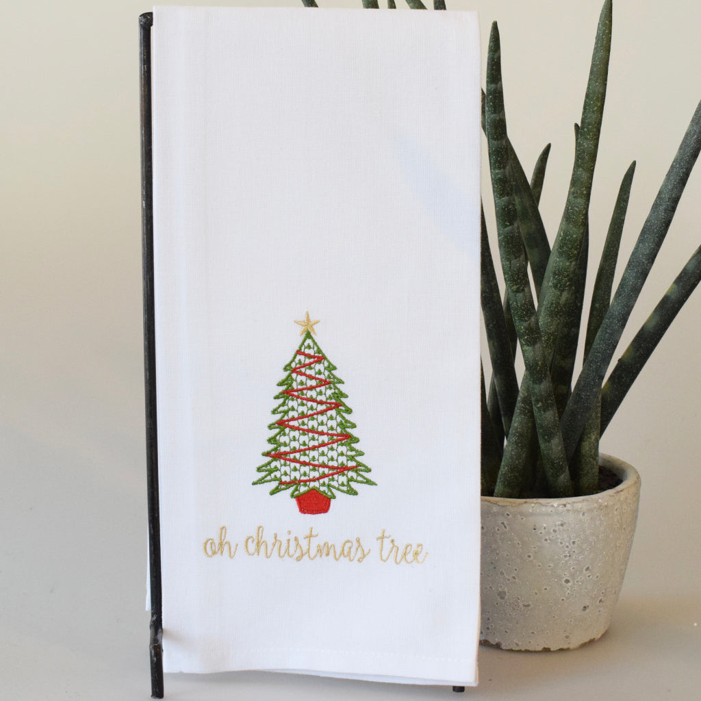 Oh Christmas Tree Kitchen Towel - TheMississippiGiftCompany.com