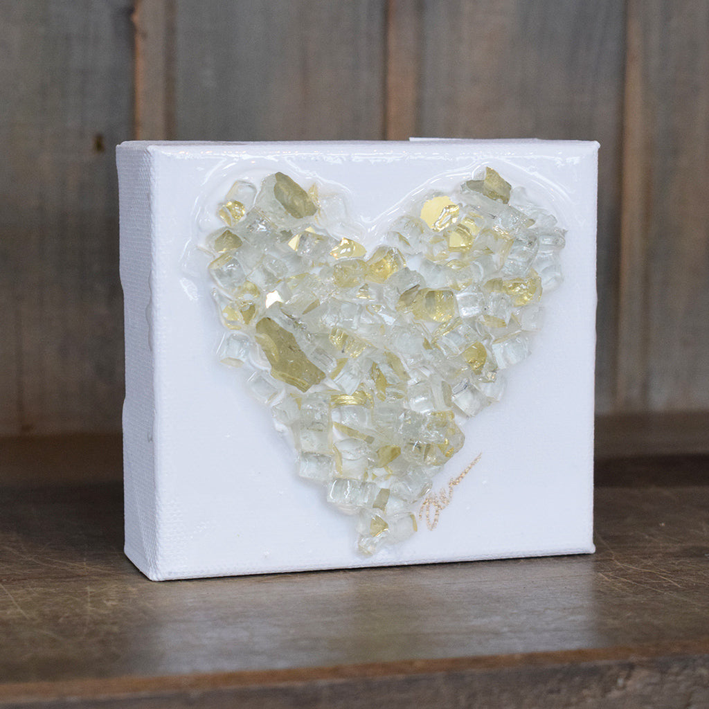 Haley Farris Glass Heart Canvas - TheMississippiGiftCompany.com