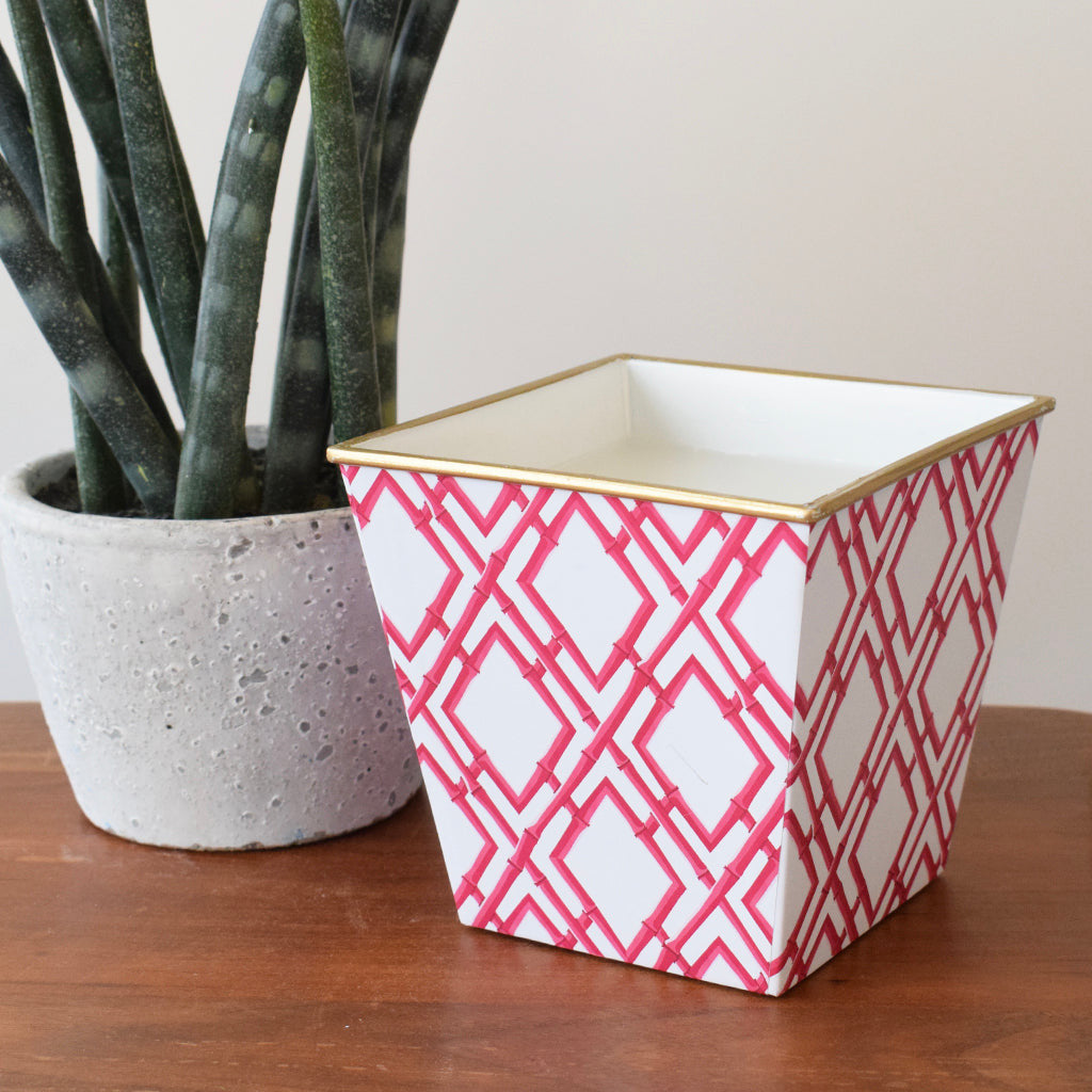 Bamboo Trellis Patterned Candle - TheMississippiGiftCompany.com