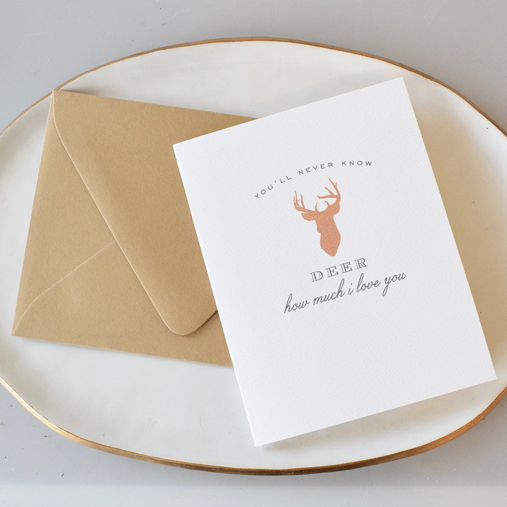 You'll Never Know Deer Card - TheMississippiGiftCompany.com