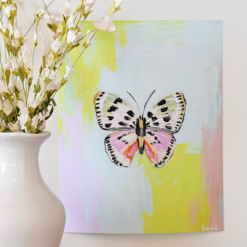 Kendall Kirk Art Print- Bright Butterfly - TheMississippiGiftCompany.com