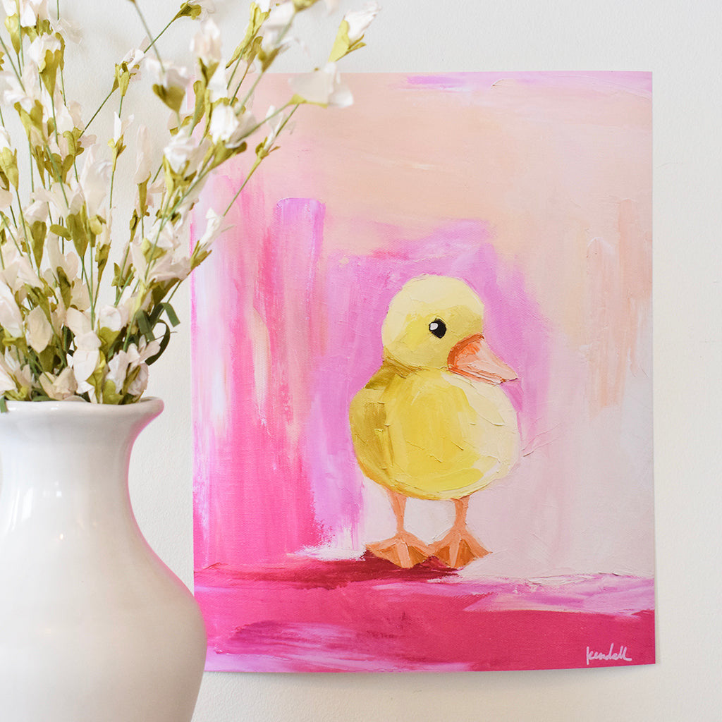 Kendall Kirk Art Print- Delightful Duckling - TheMississippiGiftCompany.com