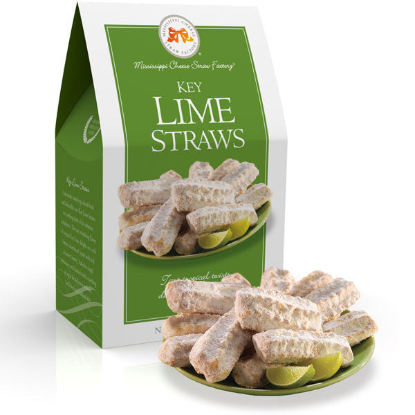Key Lime Straws Shortbread Cookies 6.5oz - TheMississippiGiftCompany.com