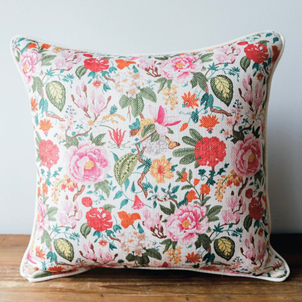 Bloom Pattern Square Pillow - TheMississippiGiftCompany.com