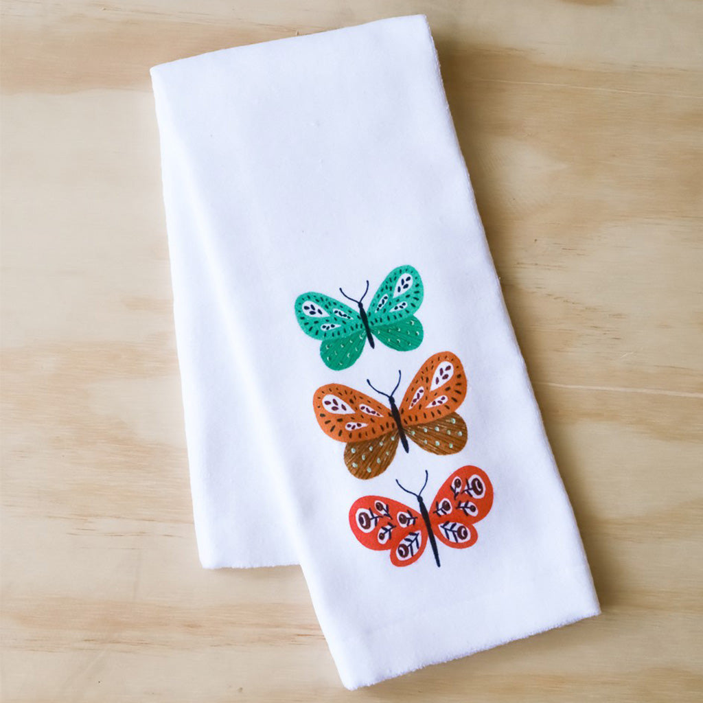 Butterfly Tea Towel - TheMississippiGiftCompany.com
