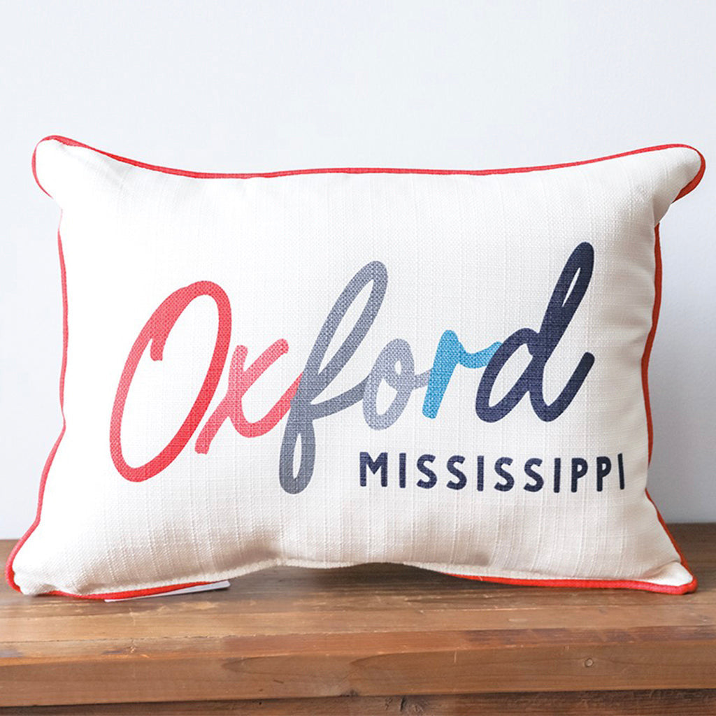Oxford Collegiate Tones Rectangle Pillow - TheMississippiGiftCompany.com