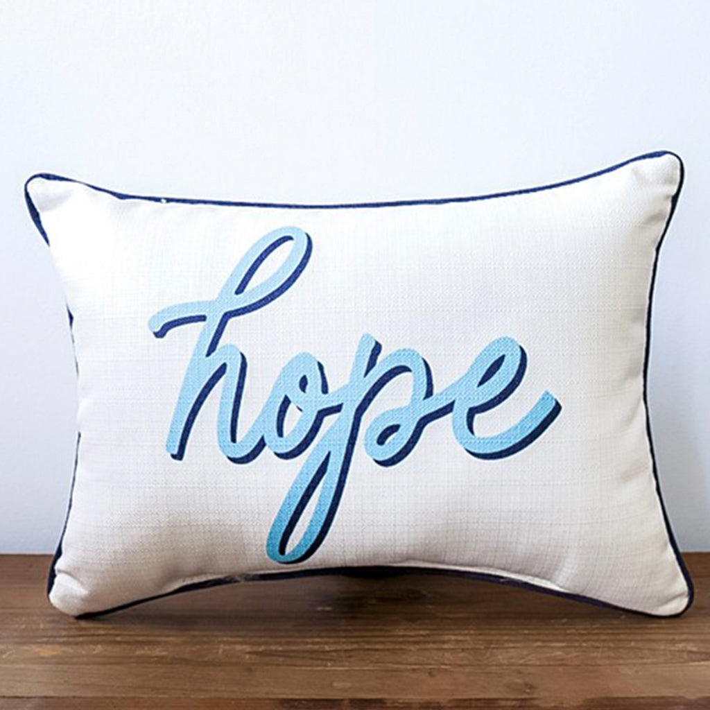 Hope Color Drop Rectangle Pillow - TheMississippiGiftCompany.com
