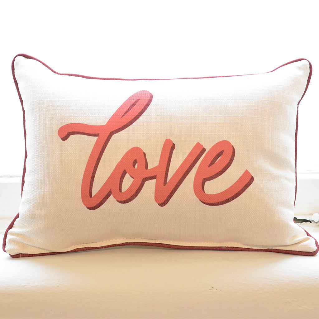 Love Color Drop Rectangle Pillow - TheMississippiGiftCompany.com