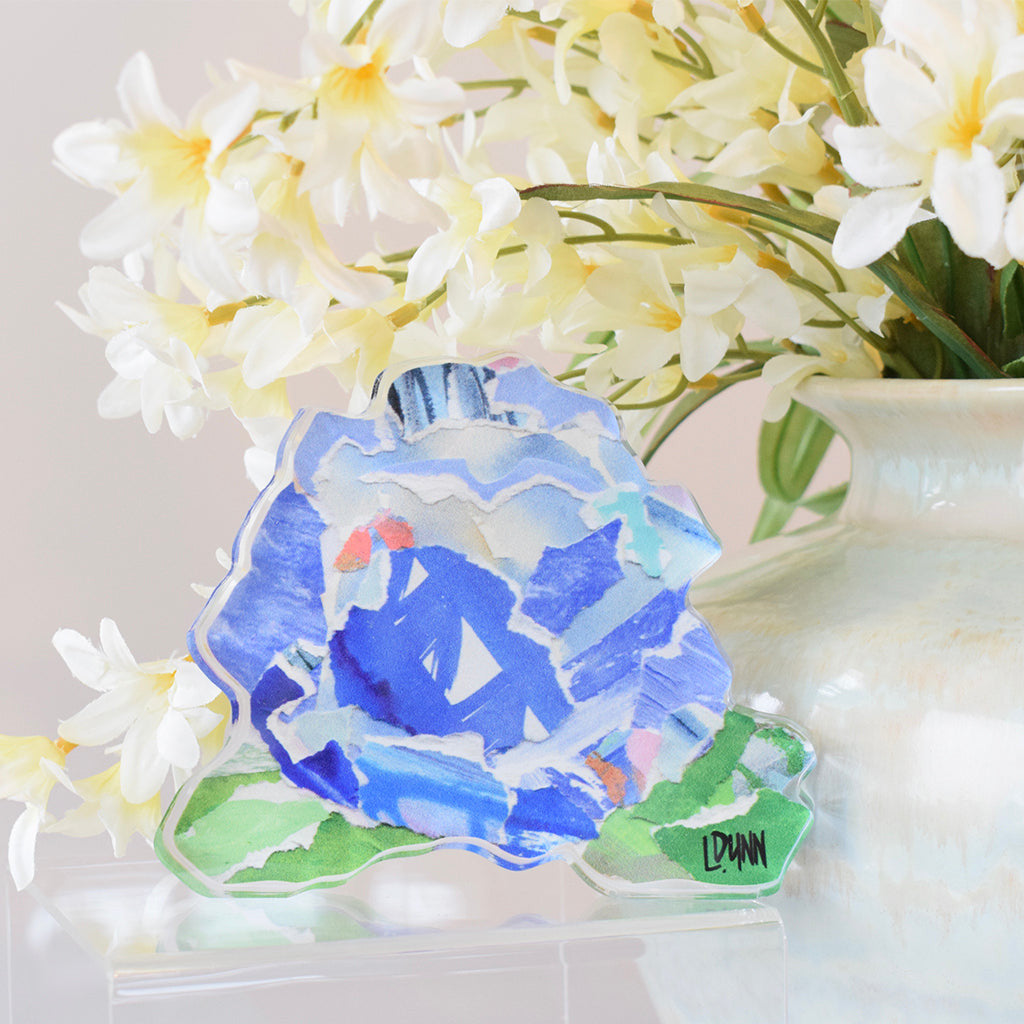 Periwinkle Bold Bloom Acrylic | Mississippi made product handcrafted by ...