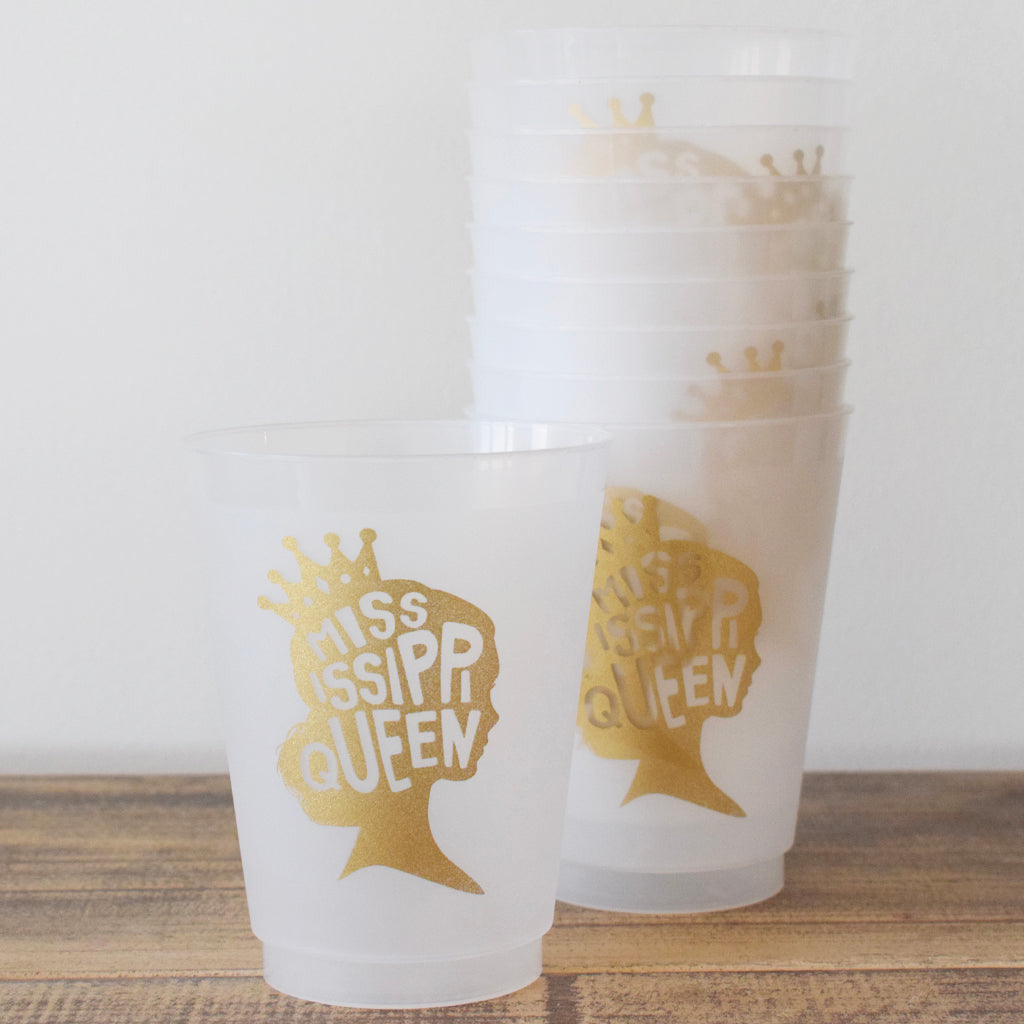 Mississippi Queen Frosted Cups - TheMississippiGiftCompany.com