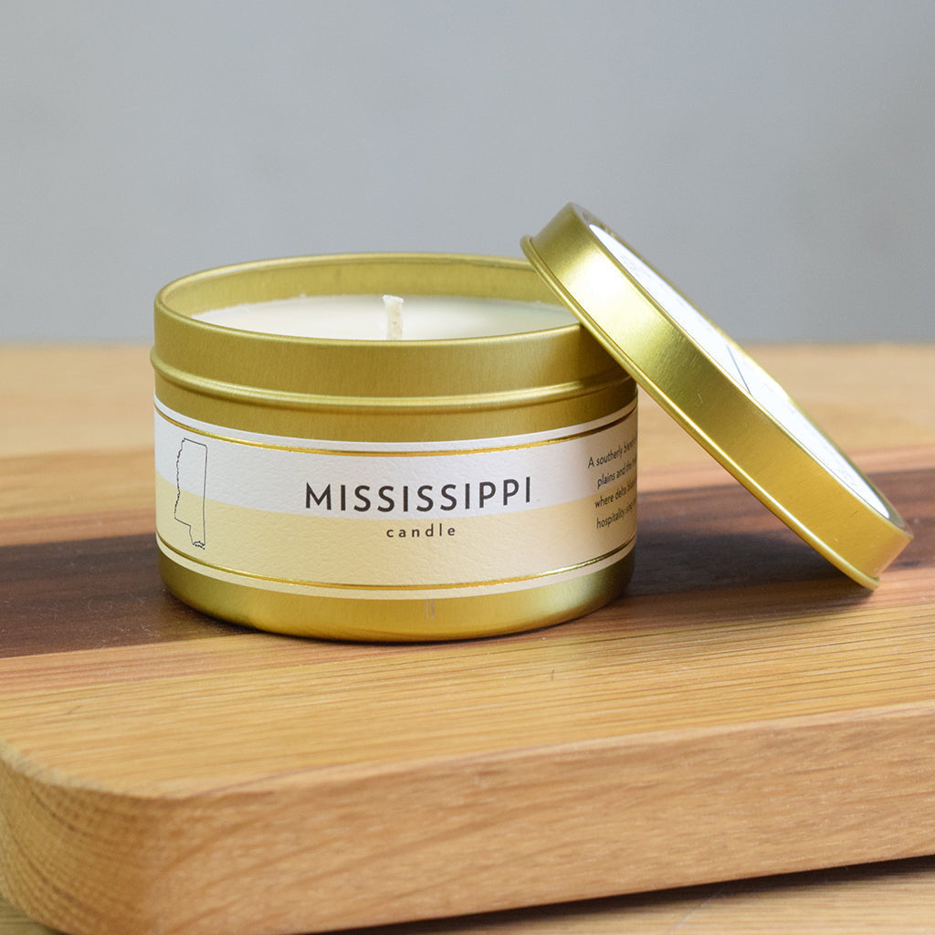 Mississippi Soy Tin Candle - TheMississippiGiftCompany.com