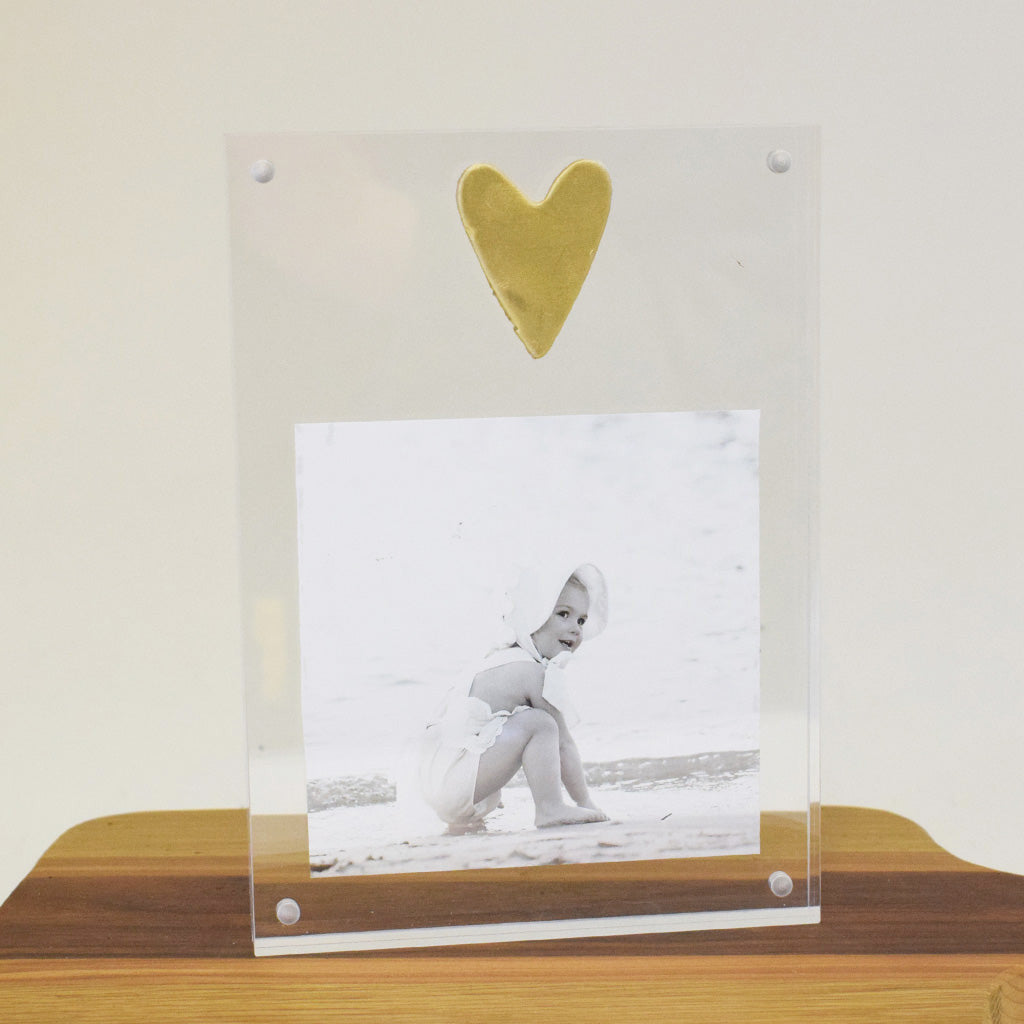 Acrylic Frame - Cutout Heart - TheMississippiGiftCompany.com
