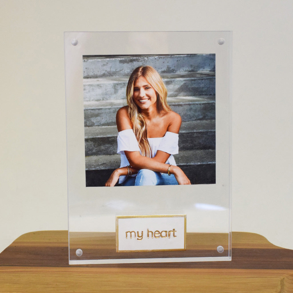 Acrylic Frame - My Heart - TheMississippiGiftCompany.com