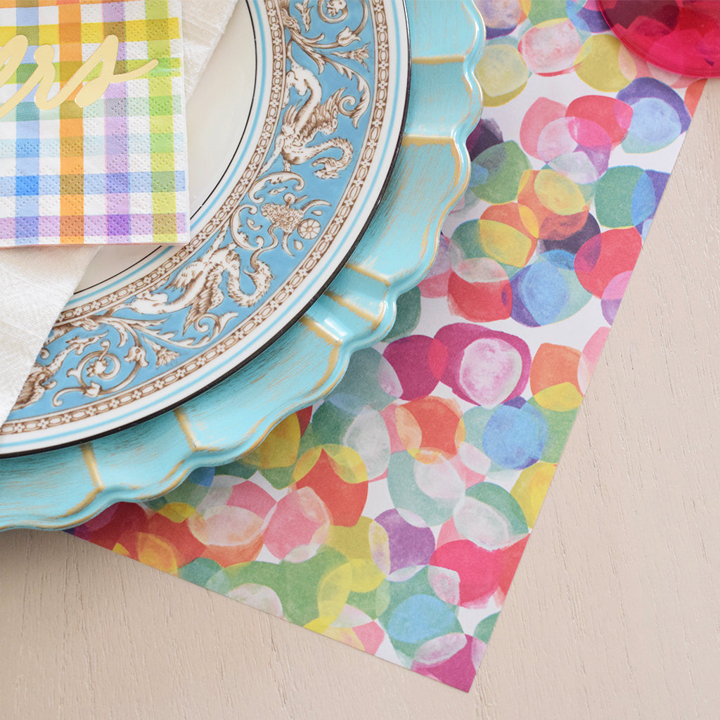 Confetti Paper Placemat Set - TheMississippiGiftCompany.com