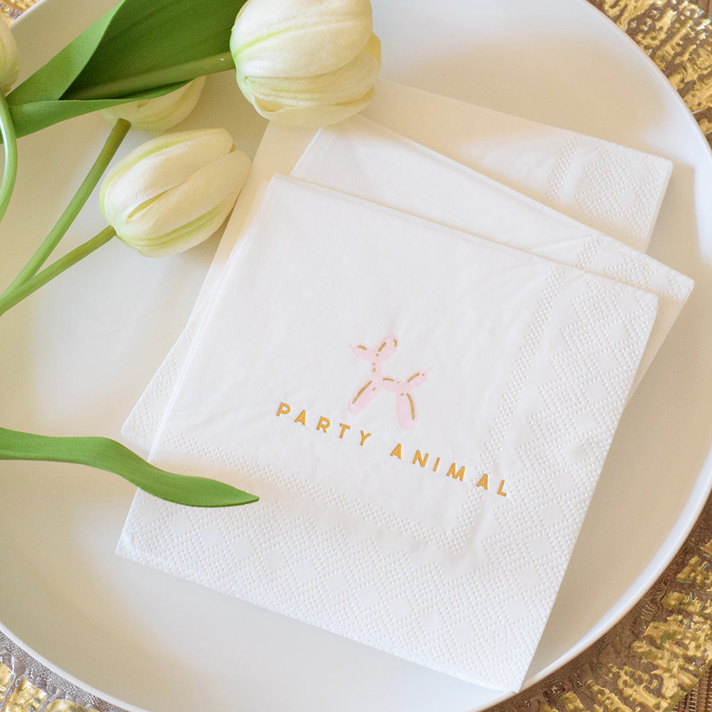 Party Animal Beverage Napkins - TheMississippiGiftCompany.com