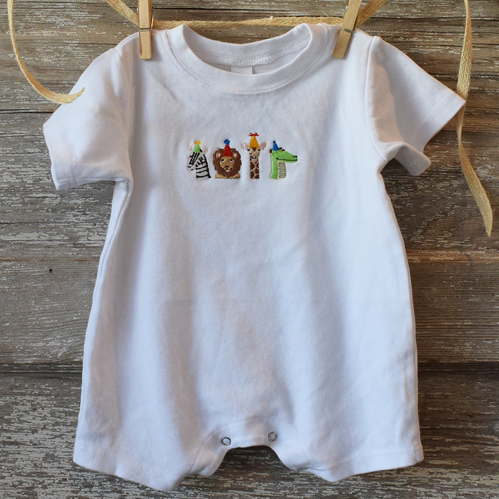Party Animals Romper-Boy - TheMississippiGiftCompany.com