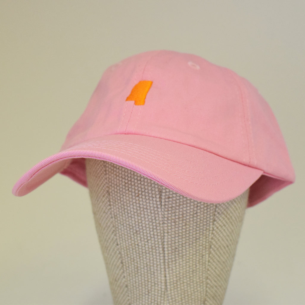 Youth Pink Mississippi Hat - TheMississippiGiftCompany.com