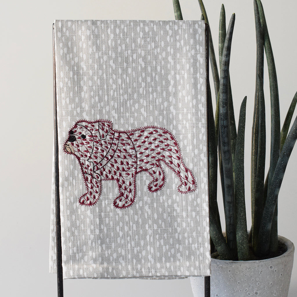 Bulldog Towel - TheMississippiGiftCompany.com