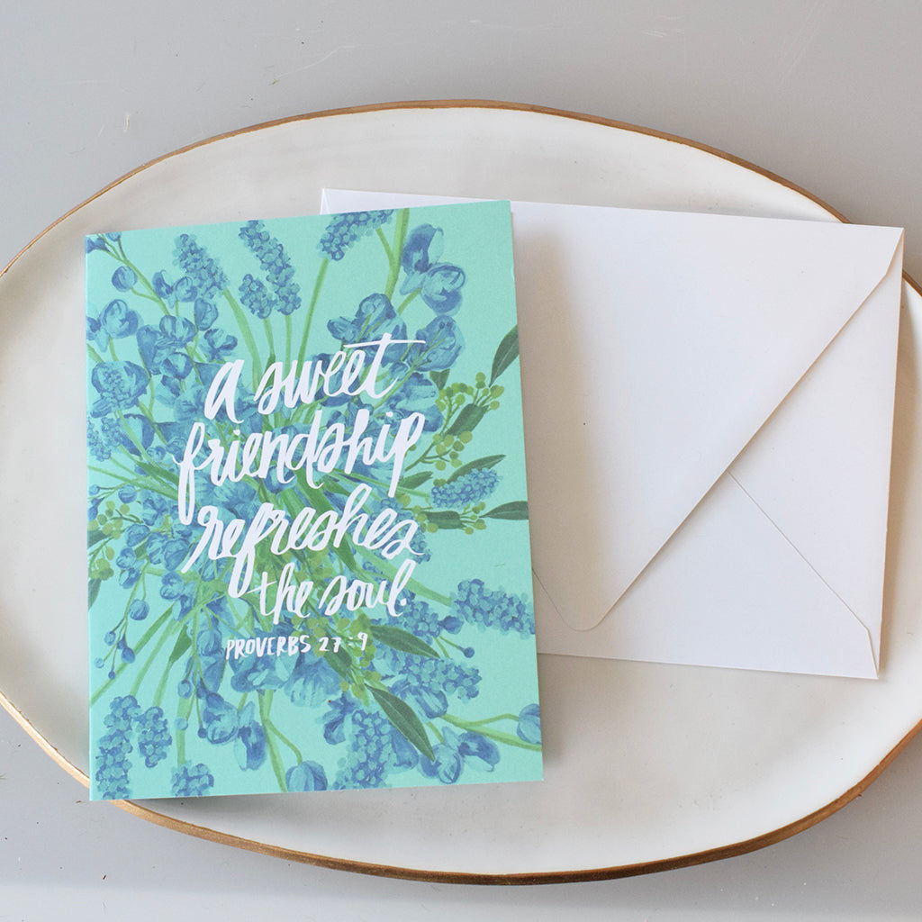 A Sweet Friendship Single Card - TheMississippiGiftCompany.com