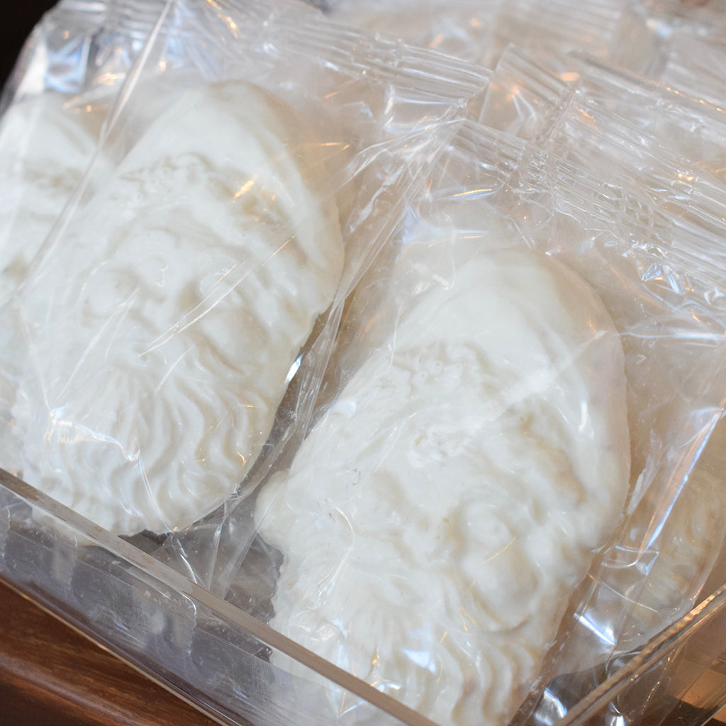 White Chocolate Santa Head - TheMississippiGiftCompany.com