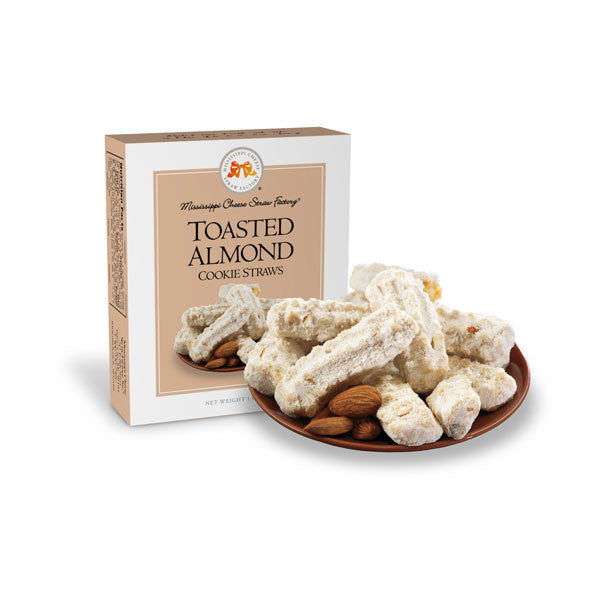 Toasted Almond Cookie Straws- 1 oz - TheMississippiGiftCompany.com