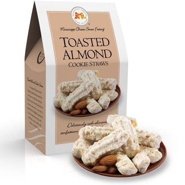Toasted Almond Cookie Straws- 6.5oz - TheMississippiGiftCompany.com