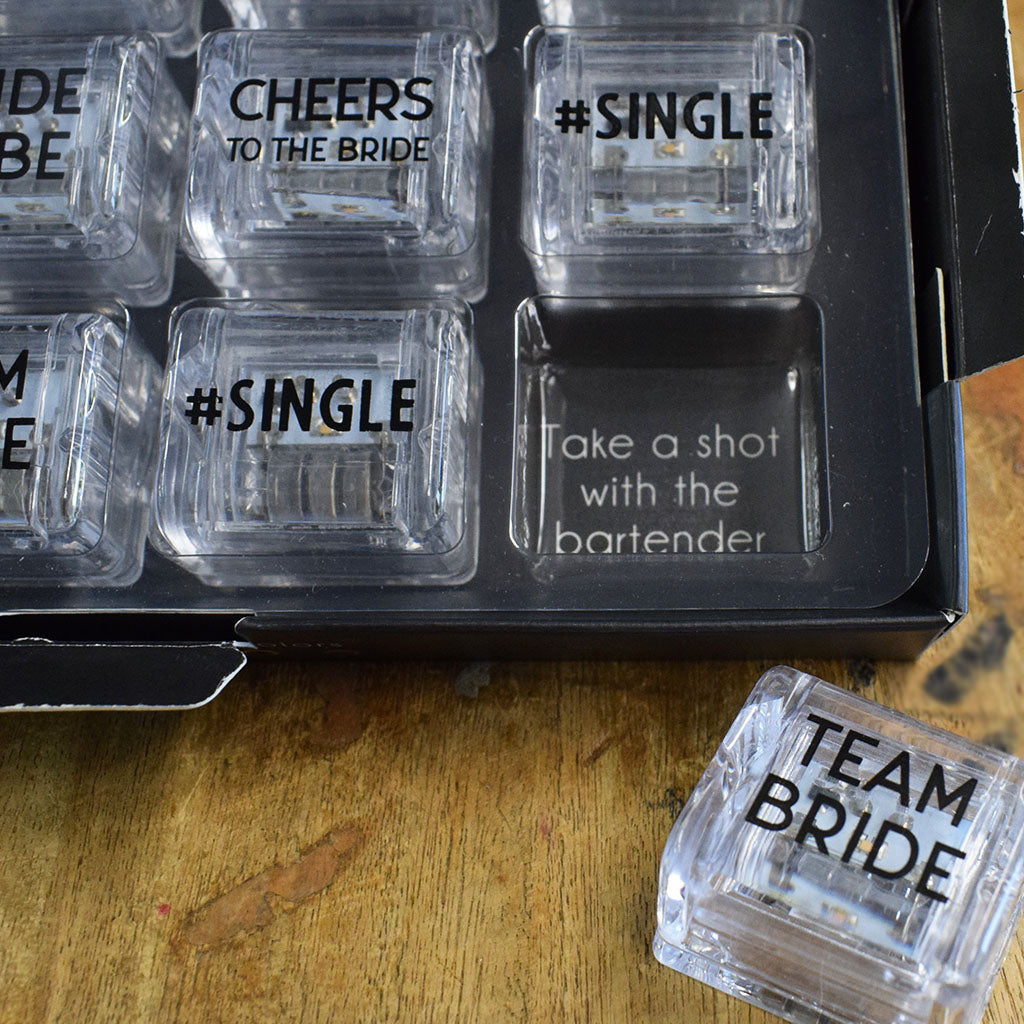 Liquid Activated Light Up Drink Cubes- Bachelorette Edition - TheMississippiGiftCompany.com