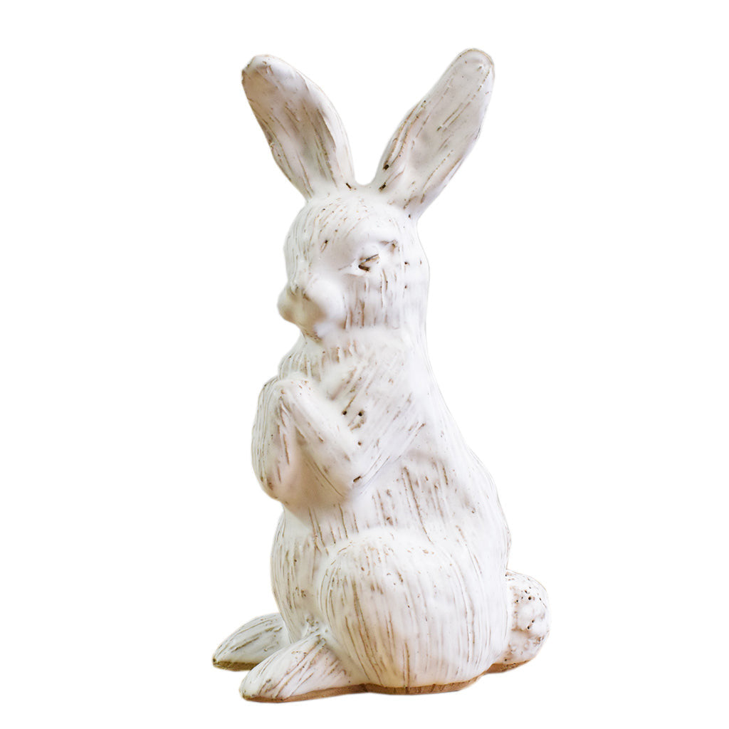 Bunny Without Basket White - TheMississippiGiftCompany.com