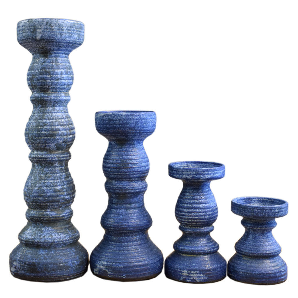 Candlesticks-Blue - TheMississippiGiftCompany.com