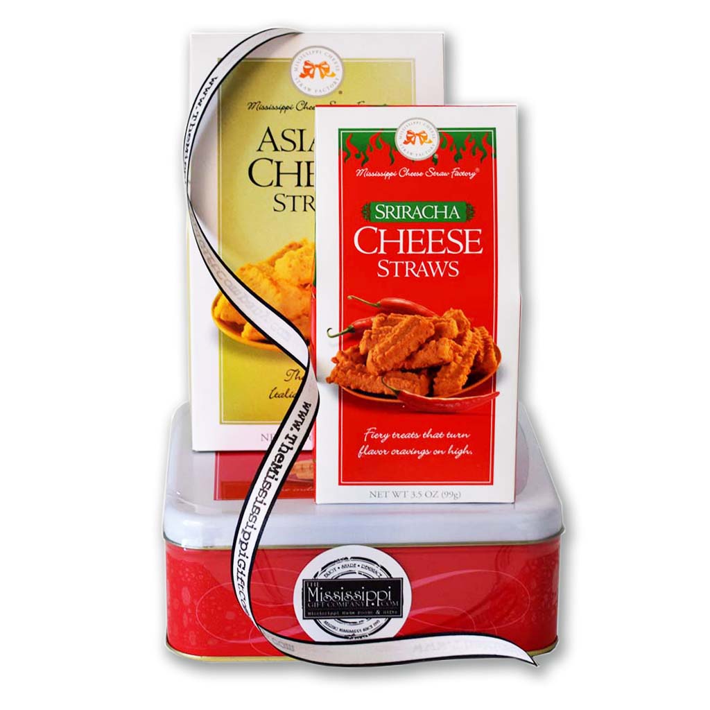 Cheese Straw Tower - TheMississippiGiftCompany.com