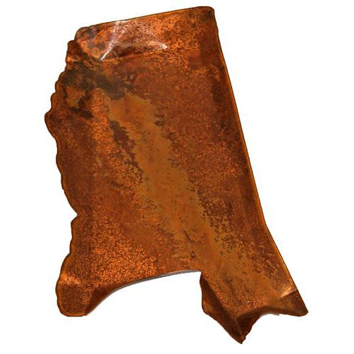 Copper Small Mississippi Shaped Platter - TheMississippiGiftCompany.com