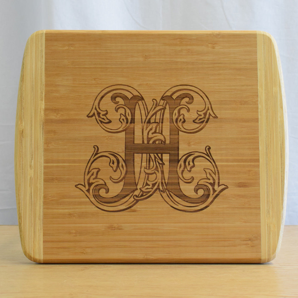 Initial Large Cutting Board - TheMississippiGiftCompany.com