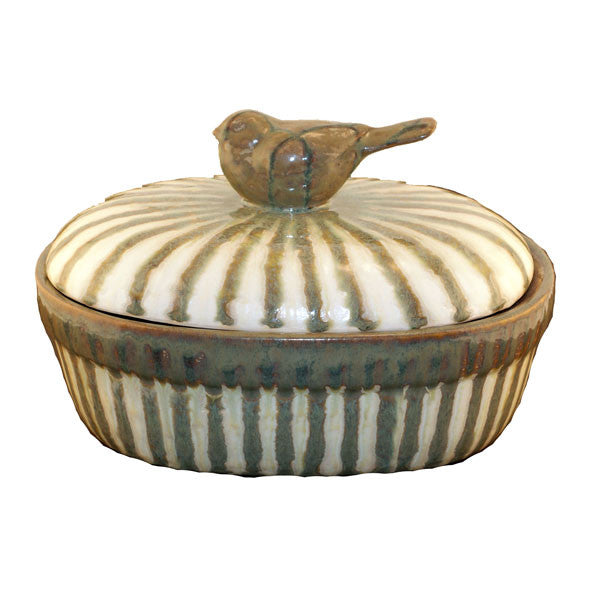 Sparrow Large Casserole - TheMississippiGiftCompany.com
