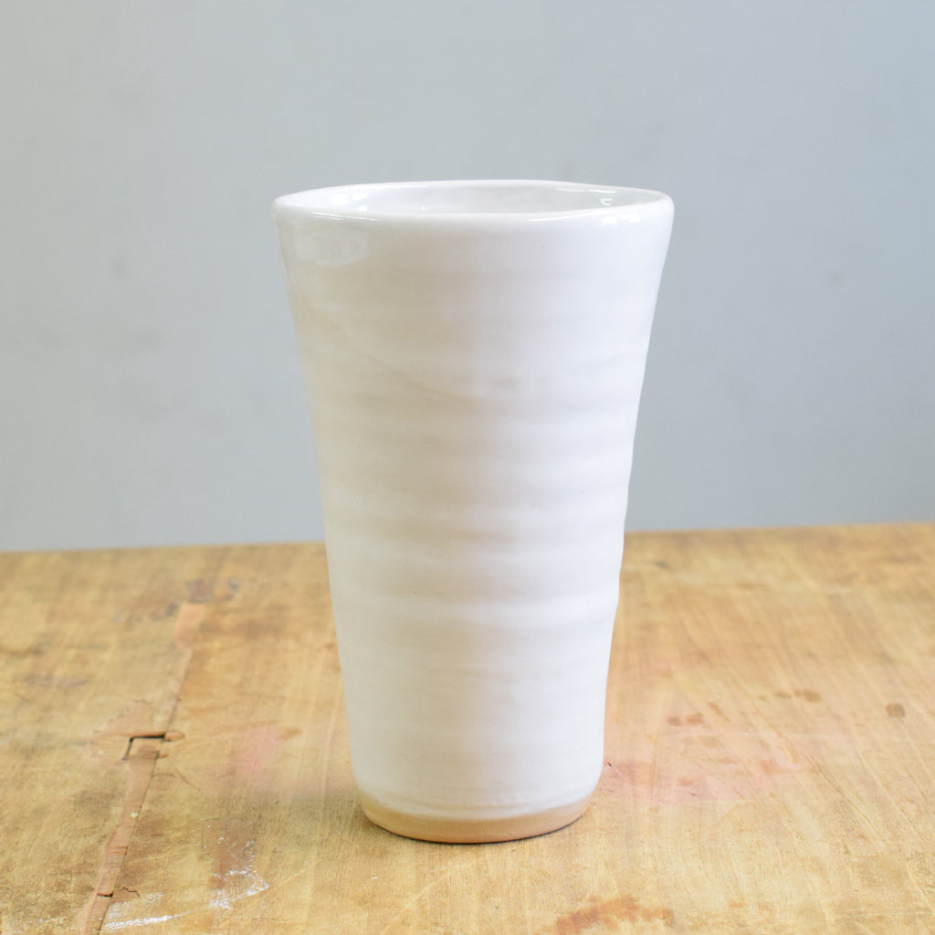 Tea Tumbler Simply White - TheMississippiGiftCompany.com