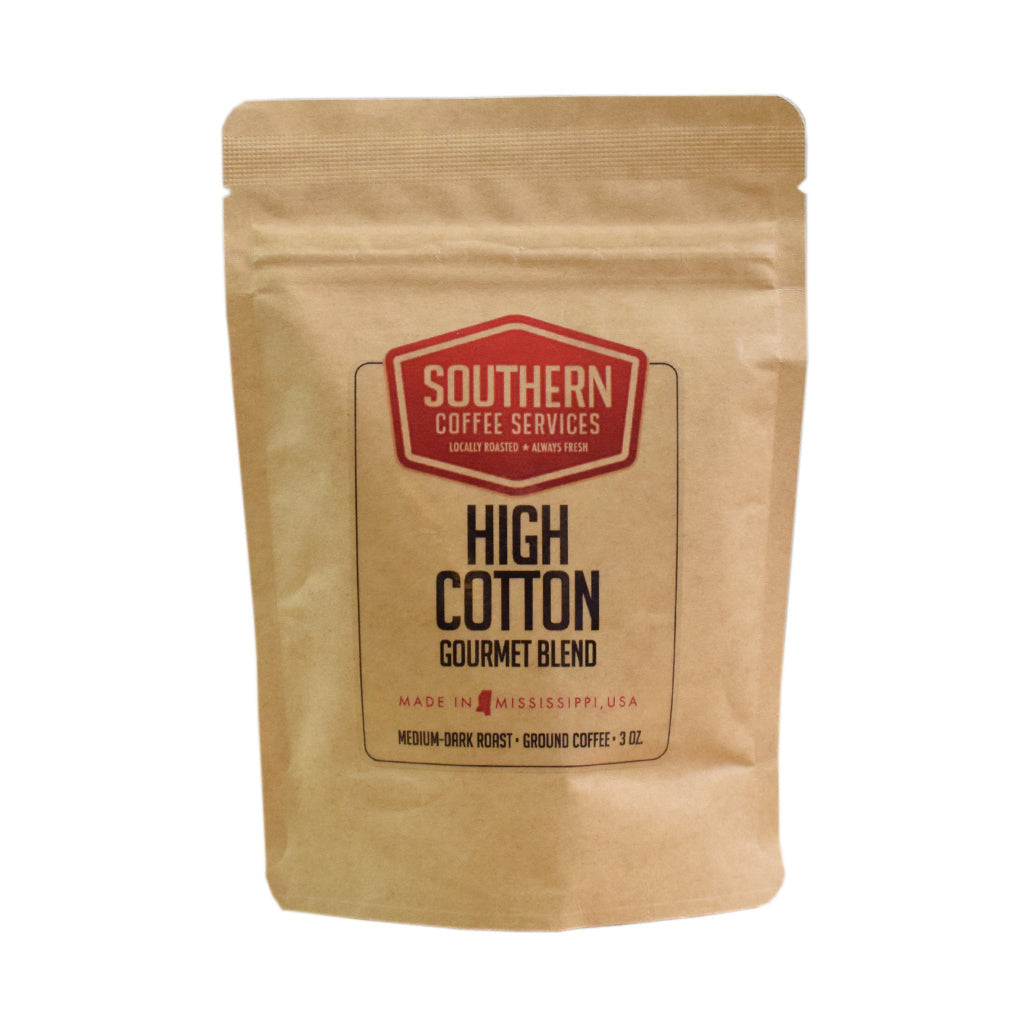 High Cotton Gourmet Blend Coffee 3oz - TheMississippiGiftCompany.com