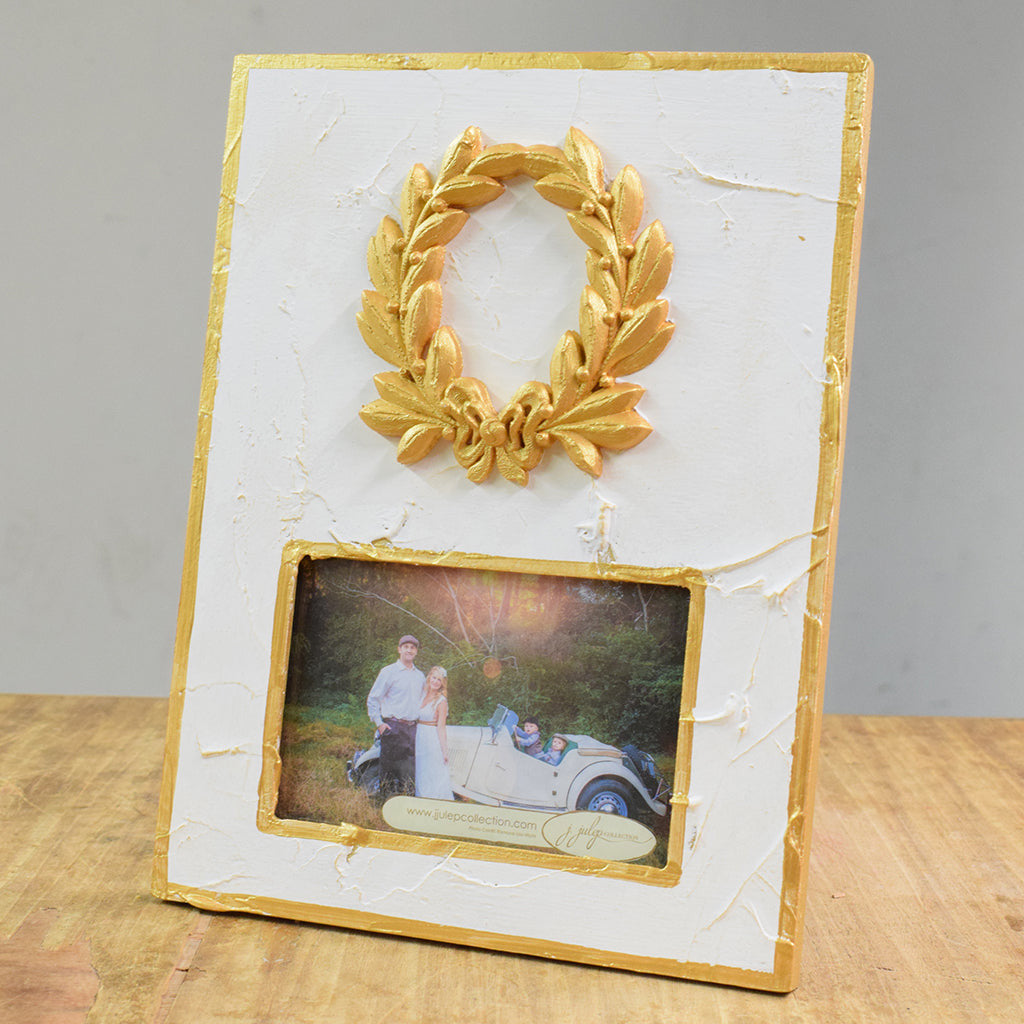 4x6 Frame with Wreath - TheMississippiGiftCompany.com