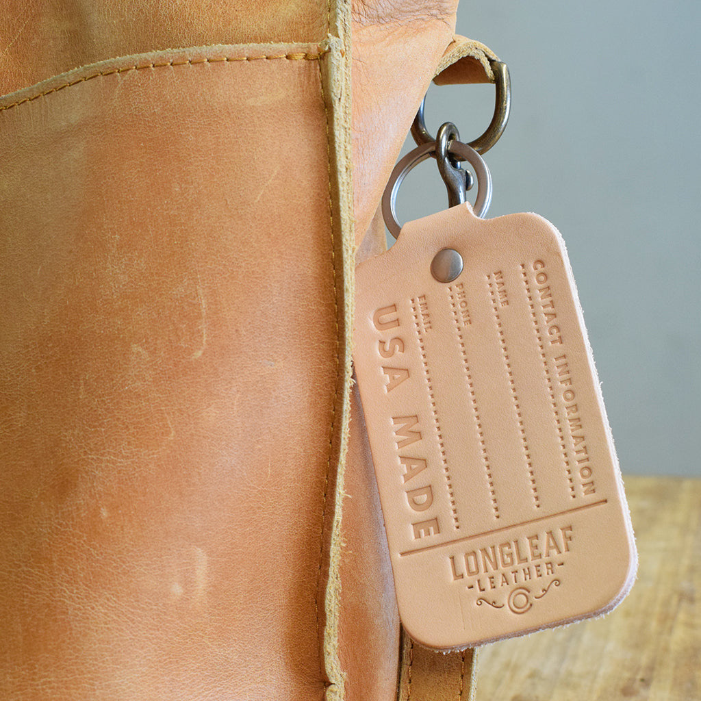 Leather Luggage Tag - TheMississippiGiftCompany.com