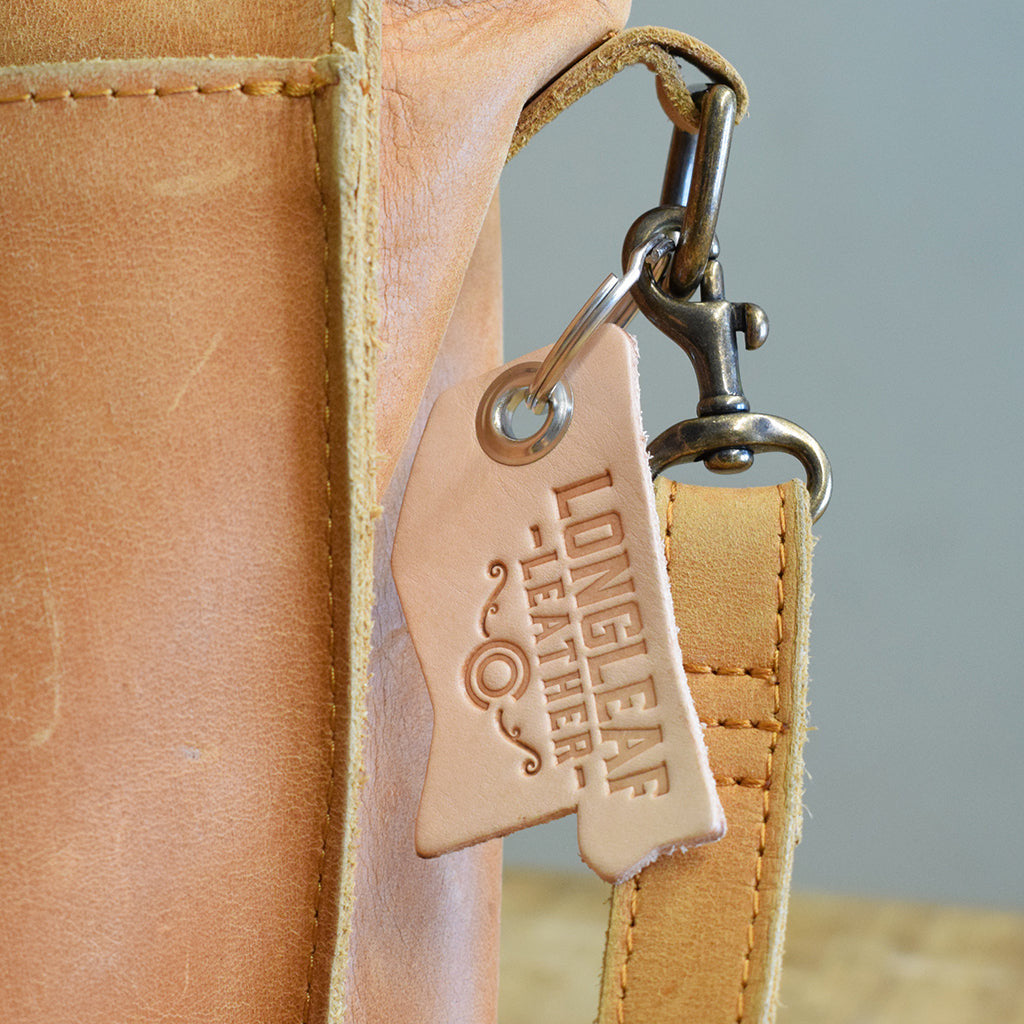 Leather Mississippi Keychain - TheMississippiGiftCompany.com