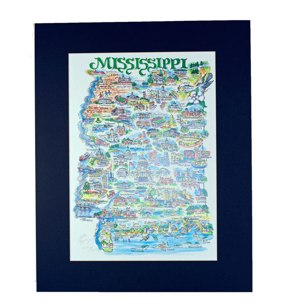 State of Mississippi Print - TheMississippiGiftCompany.com