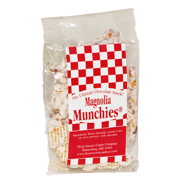 Magnolia Munchies: White Chocolate Snack Mix- 1.5 oz - TheMississippiGiftCompany.com