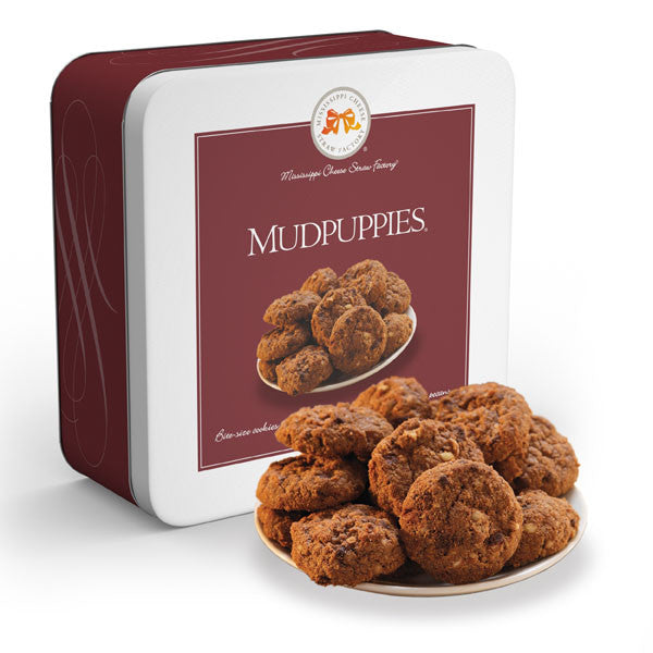 Mississippi MudPuppies Chocolate Oatmeal Cookies 10 oz. Tin - TheMississippiGiftCompany.com