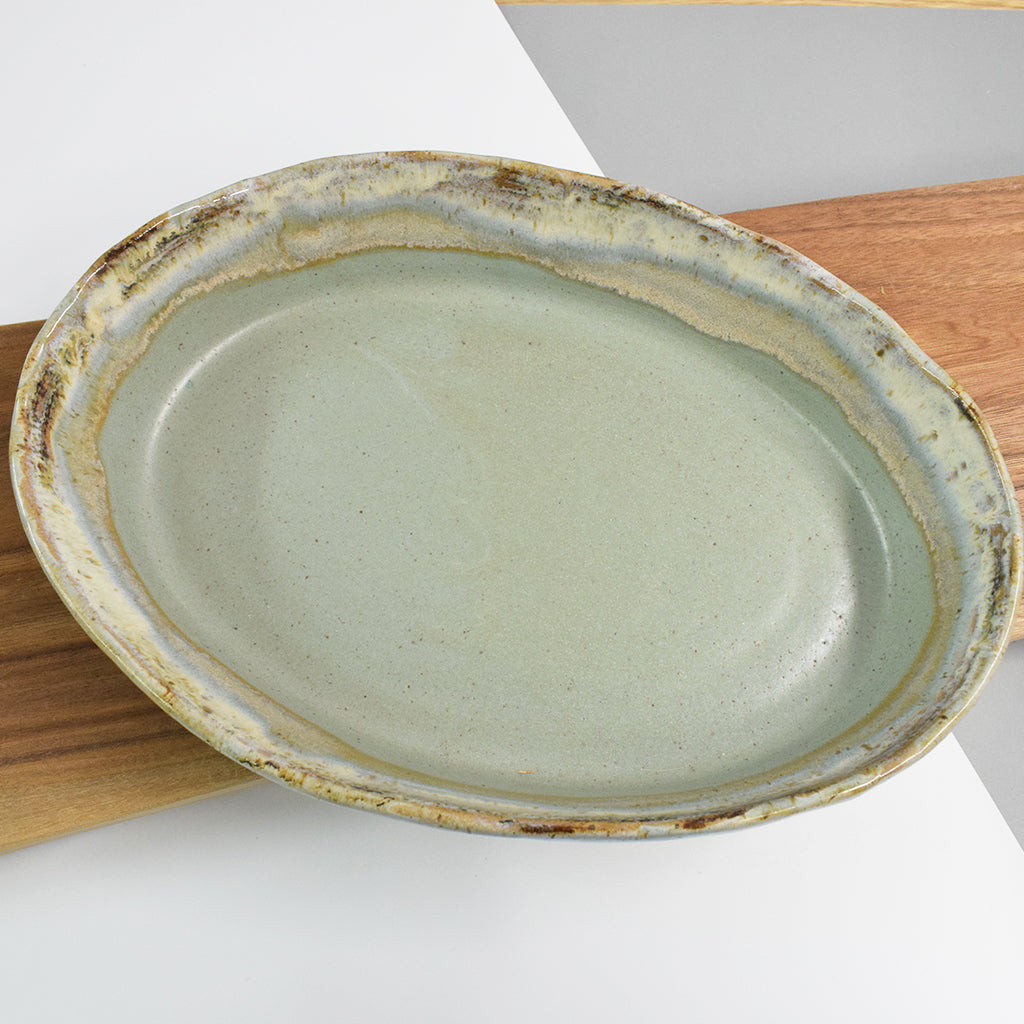 Oval Baking Dish Peaceful - TheMississippiGiftCompany.com