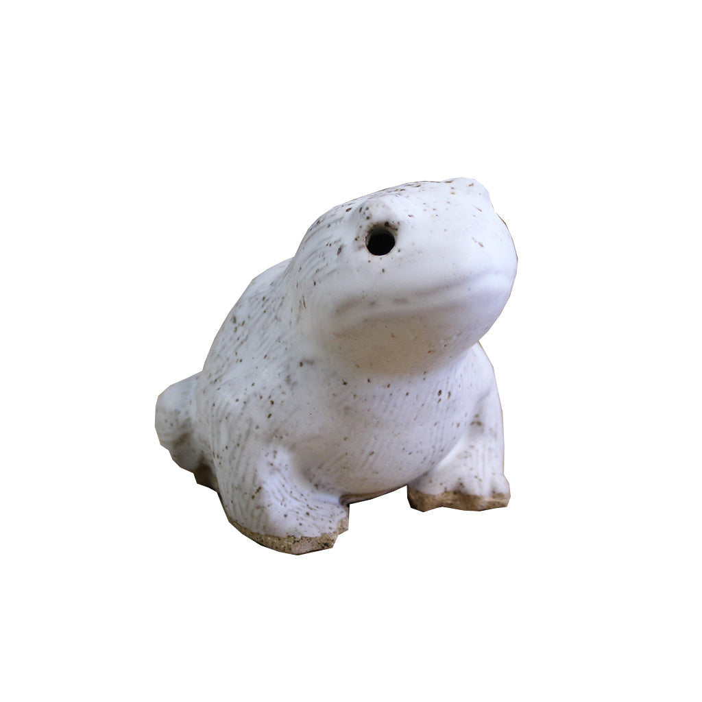 Medium Frog White - TheMississippiGiftCompany.com