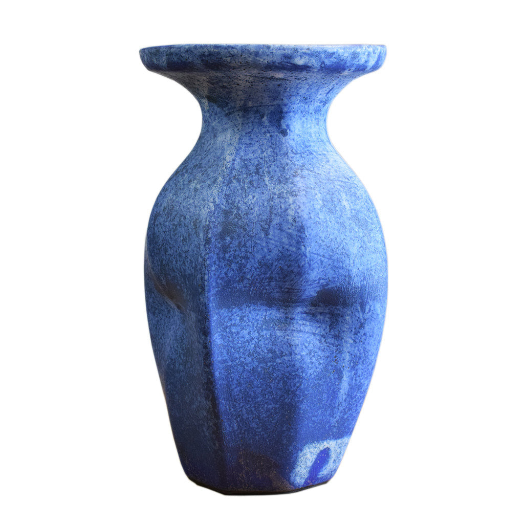 12" Plain Jar Vase Blue - TheMississippiGiftCompany.com