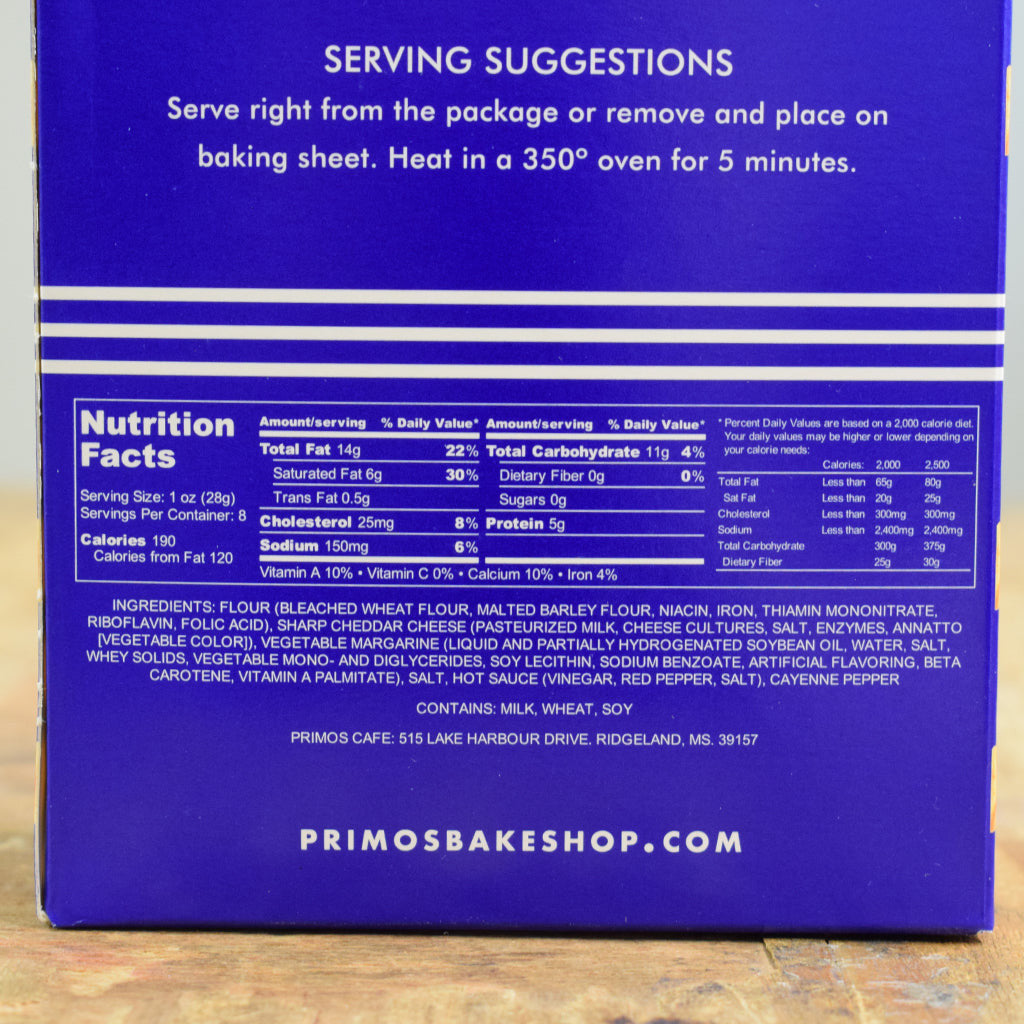 Primos Cafe Cheese Bursts | Mississippi made product handcrafted by ...