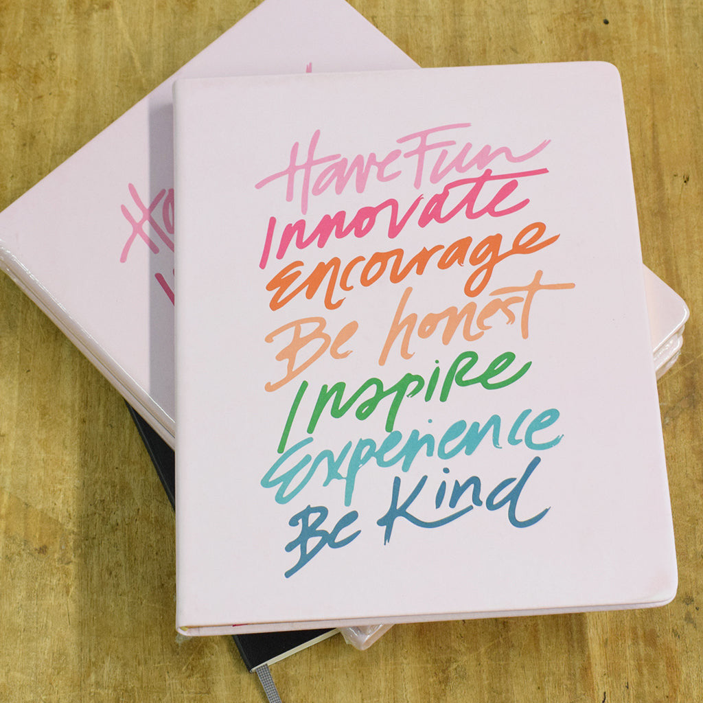 Inspirational Word Script Journal - TheMississippiGiftCompany.com