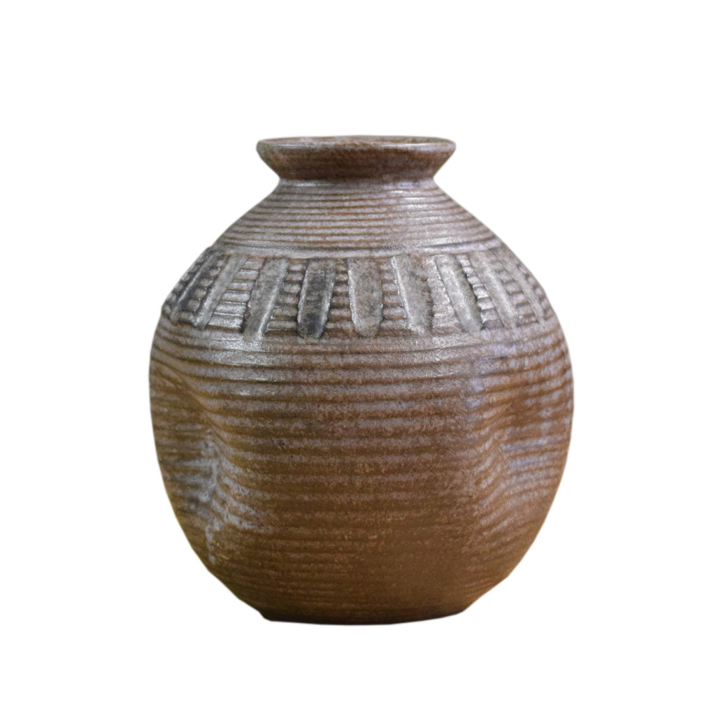 7.5" Round Ball Vase Nutmeg - TheMississippiGiftCompany.com