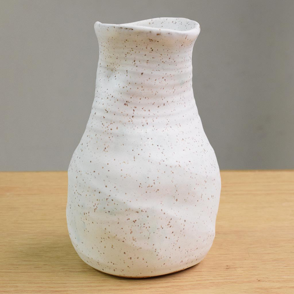 Seafoam Large Pinched Vase - TheMississippiGiftCompany.com