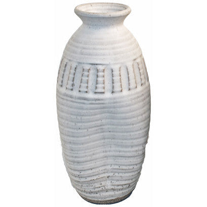 11"  Skinny Vase White - TheMississippiGiftCompany.com