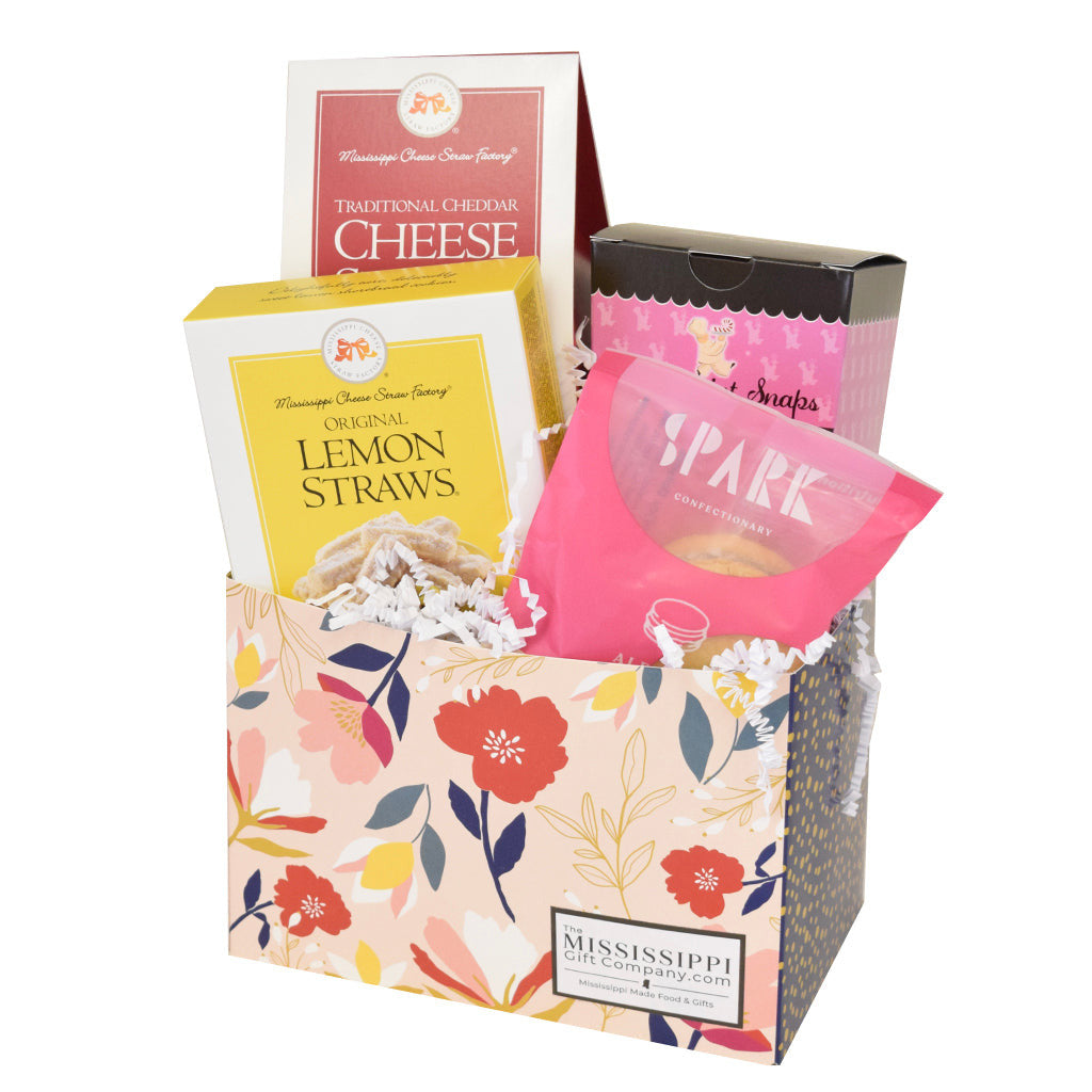 Small Floral Gift Box - TheMississippiGiftCompany.com
